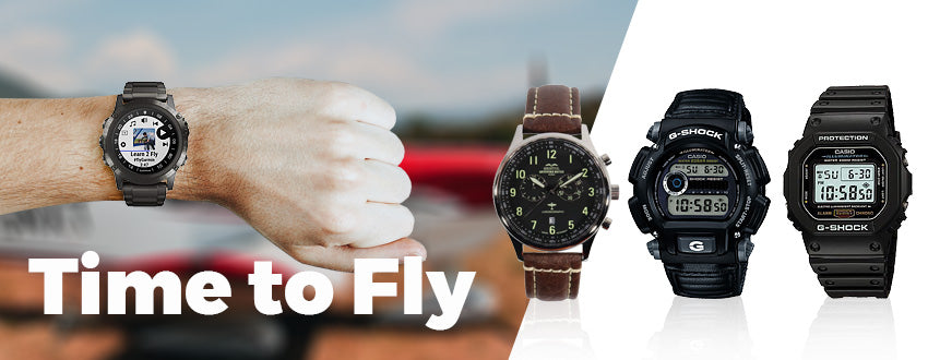 Airplane Instrument Series Rubber Strap Watch