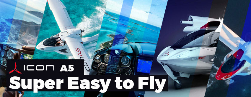 ICON A5 Amphibious Light Sport Aircraft - Super Easy to Fly