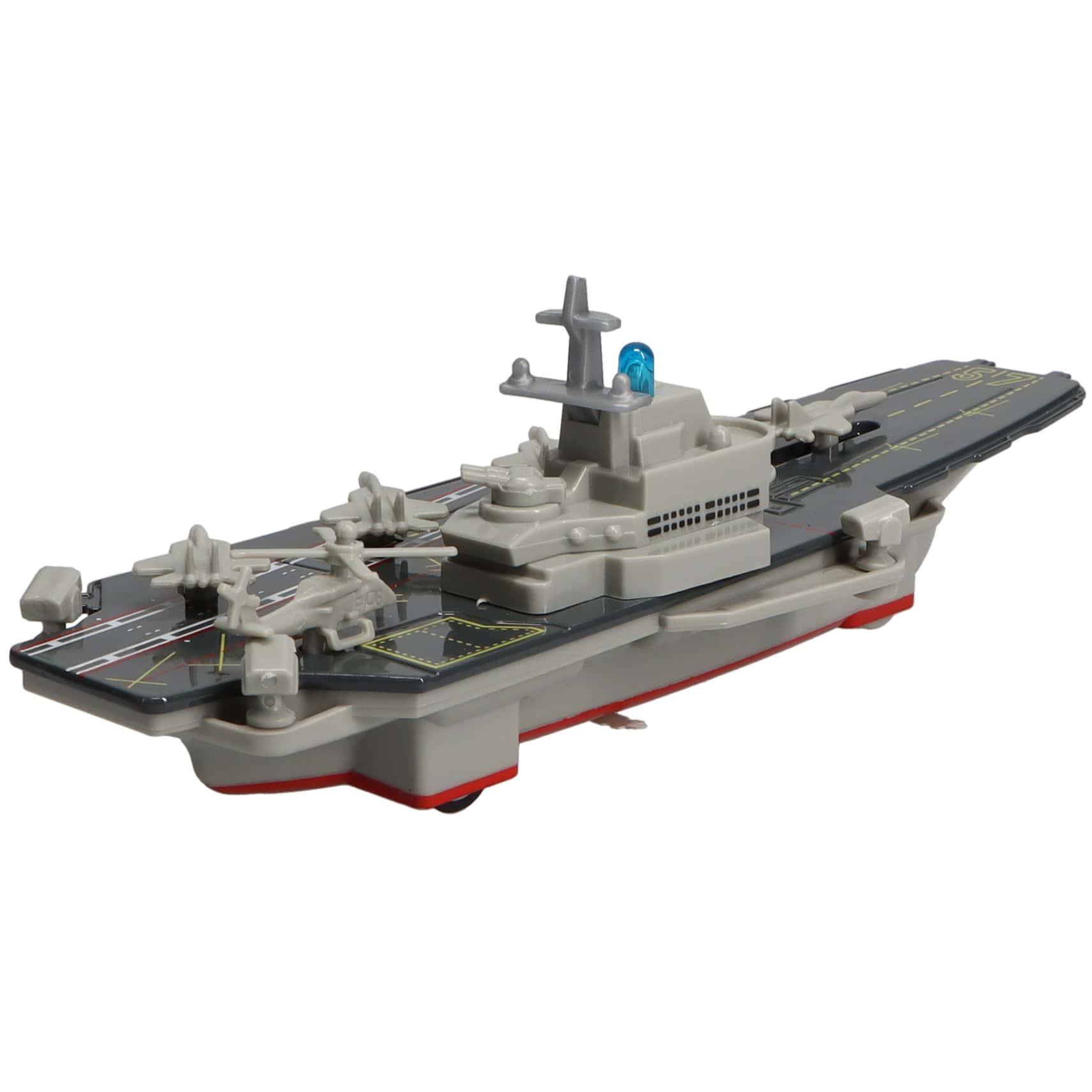 8.5" Aircraft Carrier Pullback Toy w/Light and Sound (1 Pc. Assorted Styles)