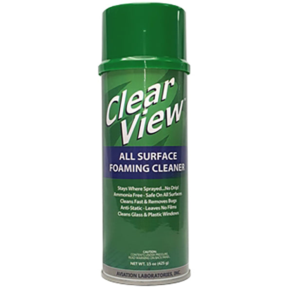 Aviation Laboratories Clearview Plastic and Glass Cleaner (All Surface Foaming Cleaner)
