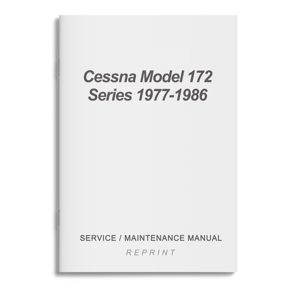 Essco Aircraft Aircraft Manual Cessna Model 172 Series 1977-1986 Service/Maintenance Manual