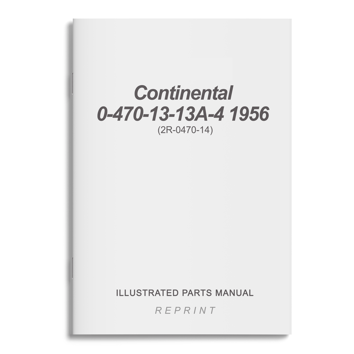 Essco Aircraft Aircraft Manual Continental 0-470-13-13A-4 1956 Illustrated Parts Manual (2R-0470-14)