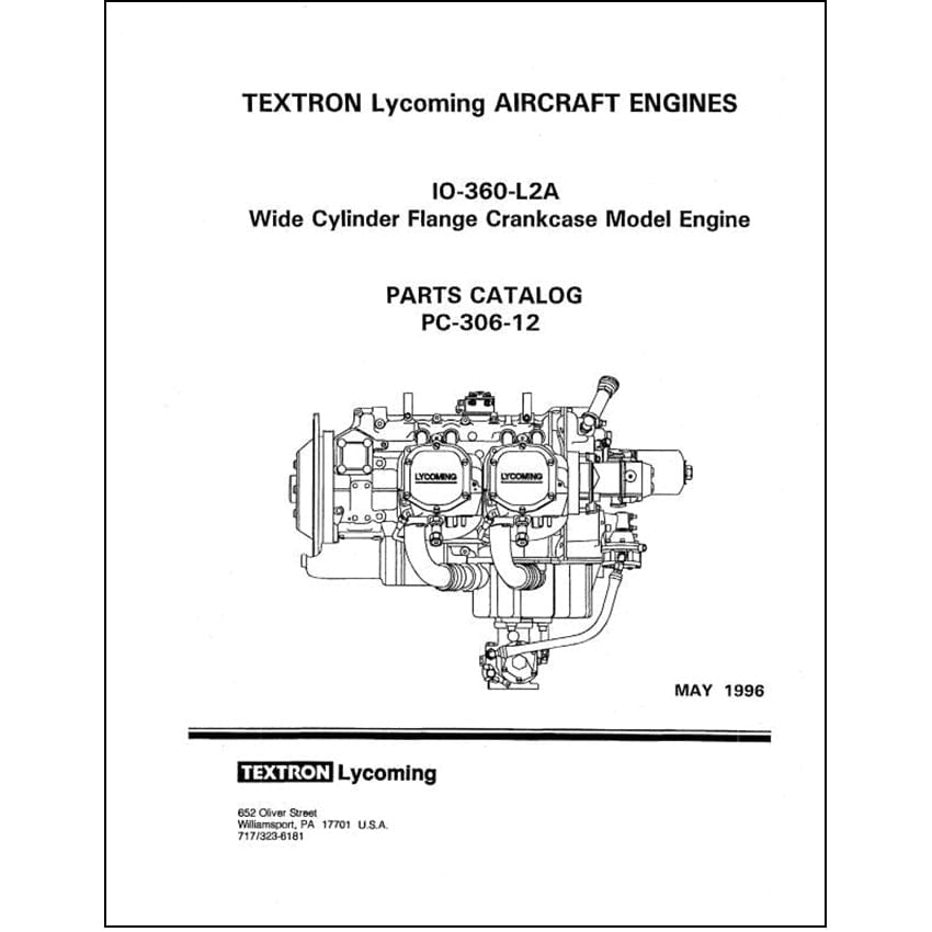 IO360L2A Parts Catalog 1996 PC30612A Essco
