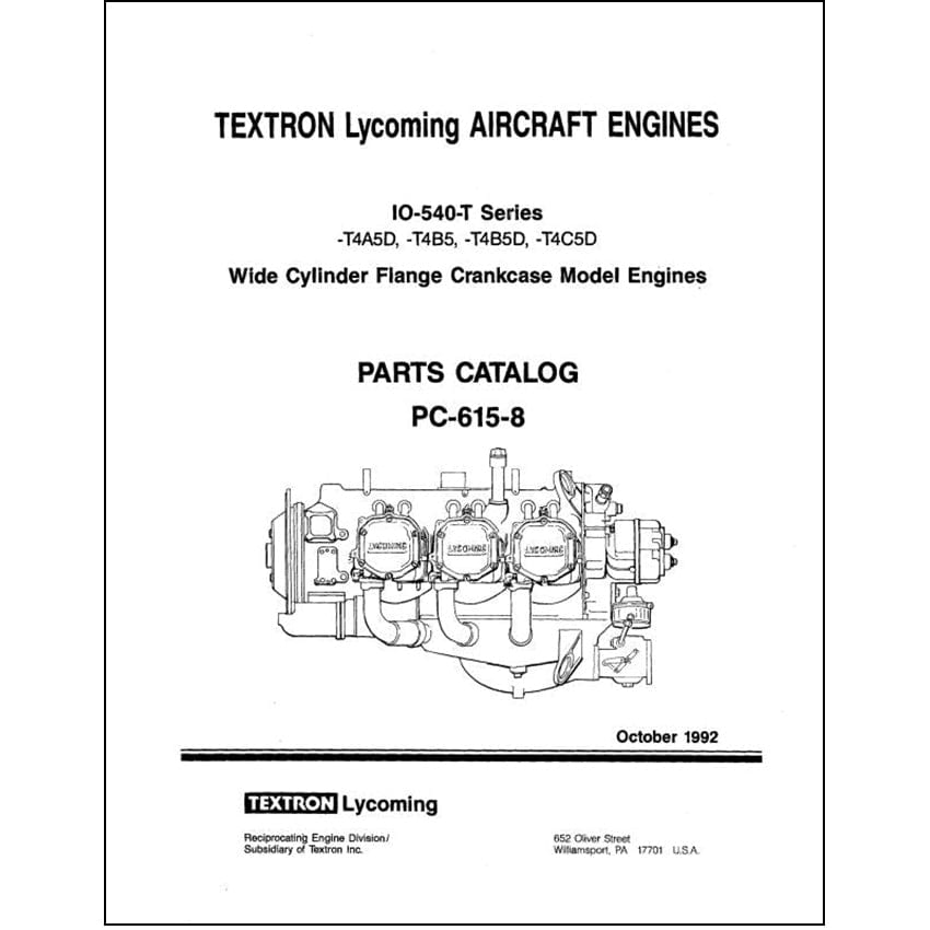 IO540T Parts Catalog PC6158 HD Essco Print