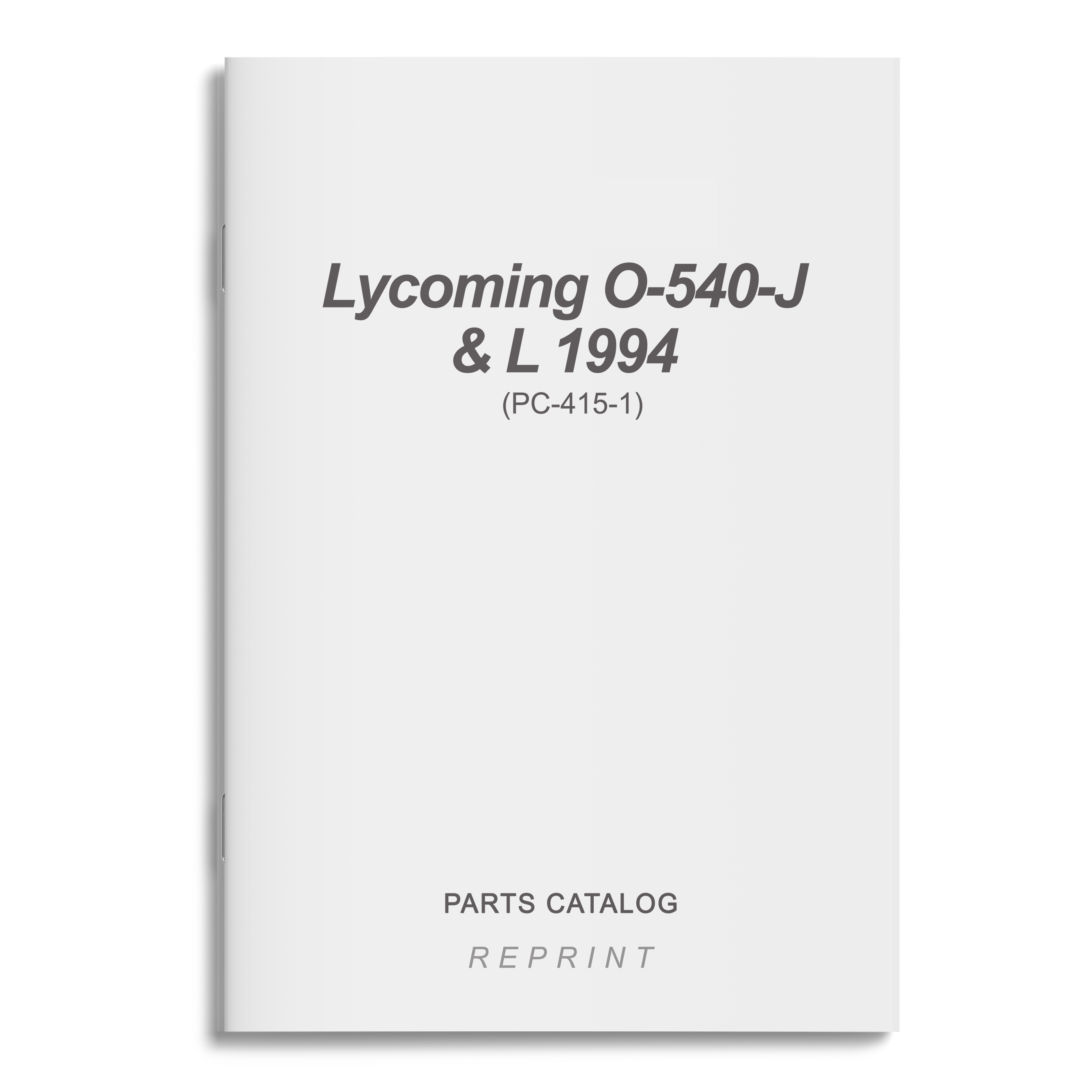 O540J & L Parts Catalog PC4151 Essco