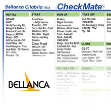 Checkmate Aviation Aviation Checklists Bellanca Citabria 7ECA Checkmate+ Standard Size Comprehensive Pilot Checklist (Modernized and Updated)