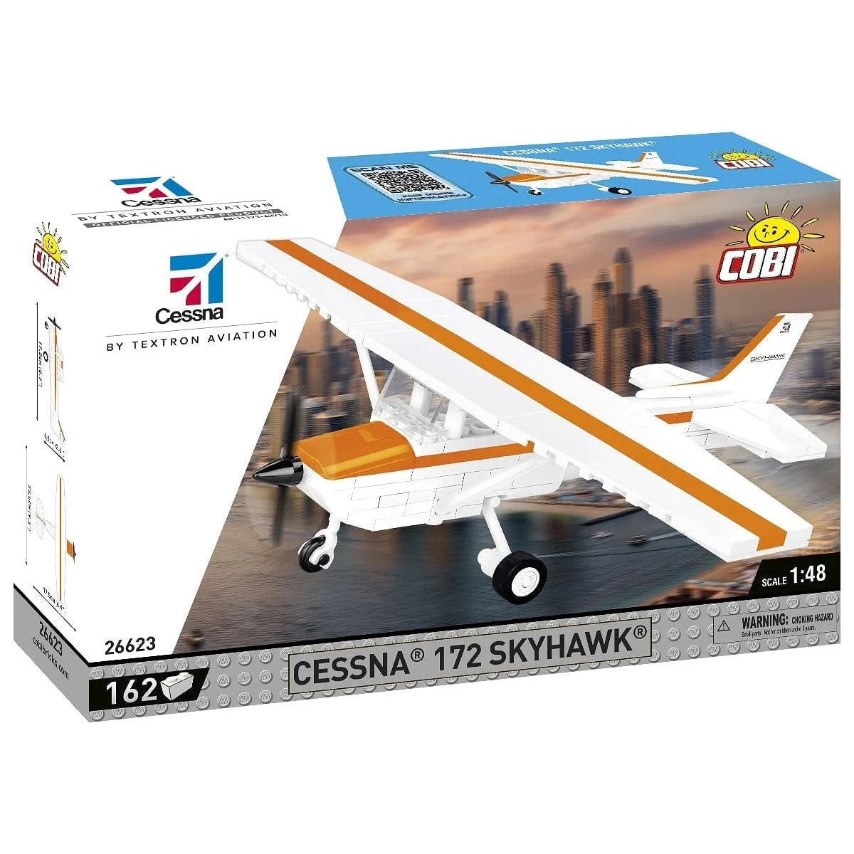 Cobi Blocks Blocks Cessna 172 Skyhawk 162pc Set COBI Blocks Orange