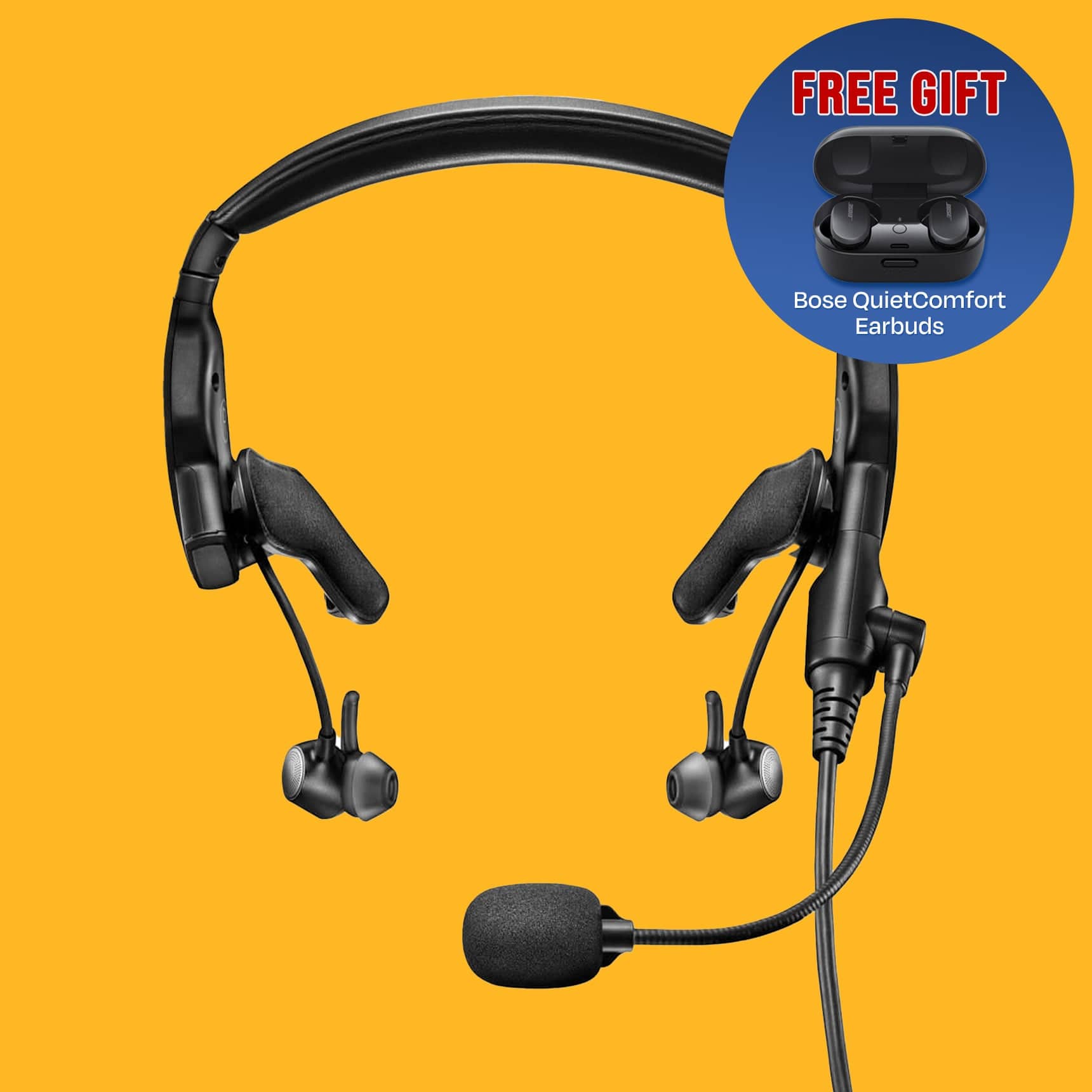 Bose Headsets Bose ProFlight Series 2 ANR Aviation Headset 5 Pin XLR Flex Power with Bluetooth 789812-5070