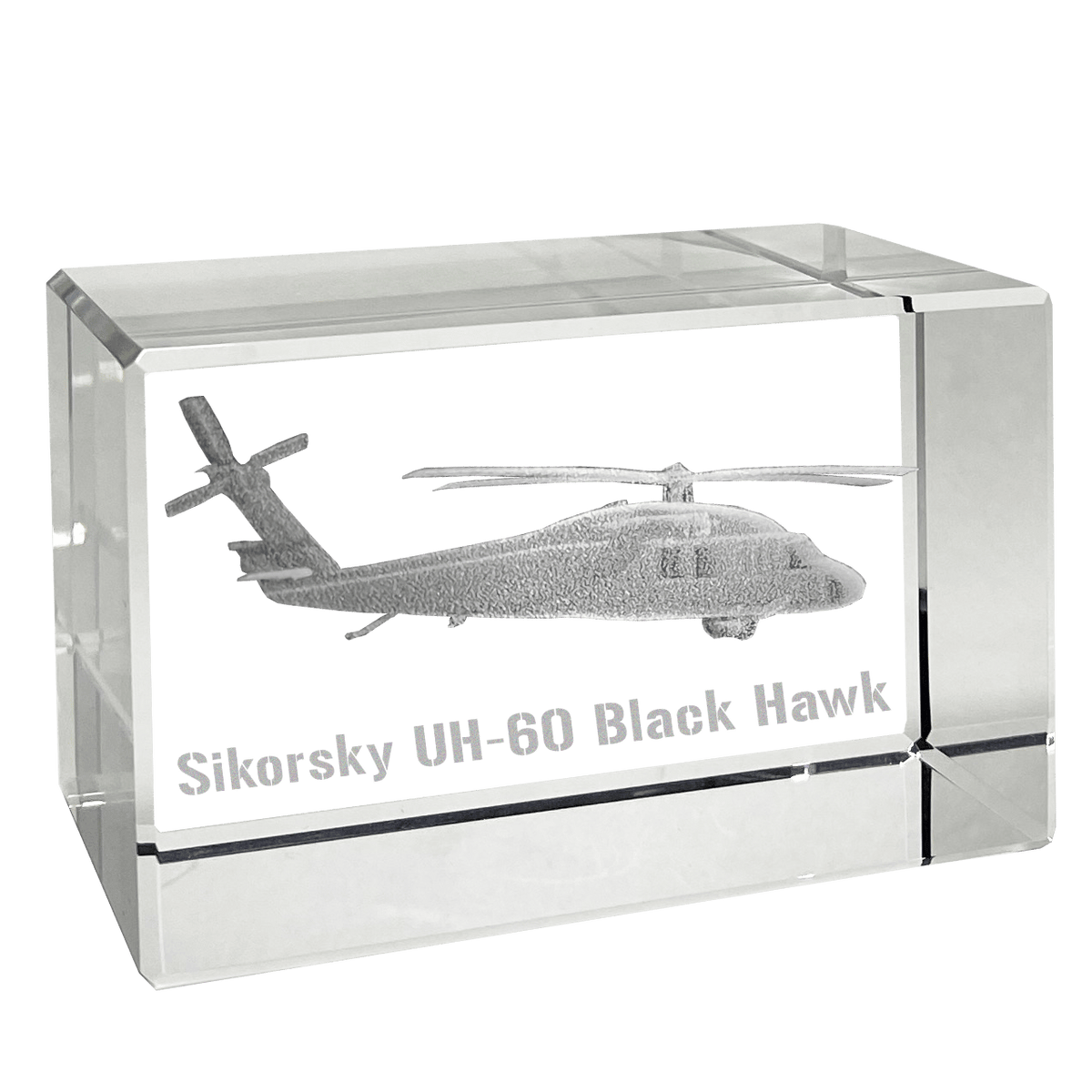 Etched Memory Office Etched Memory UH-60 Sikorysky Blackhawk 3D Rectangle Cube