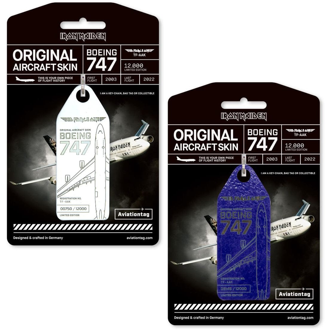 Aviationtag Iron Maiden Ed Force One Authentic Aircraft Skin