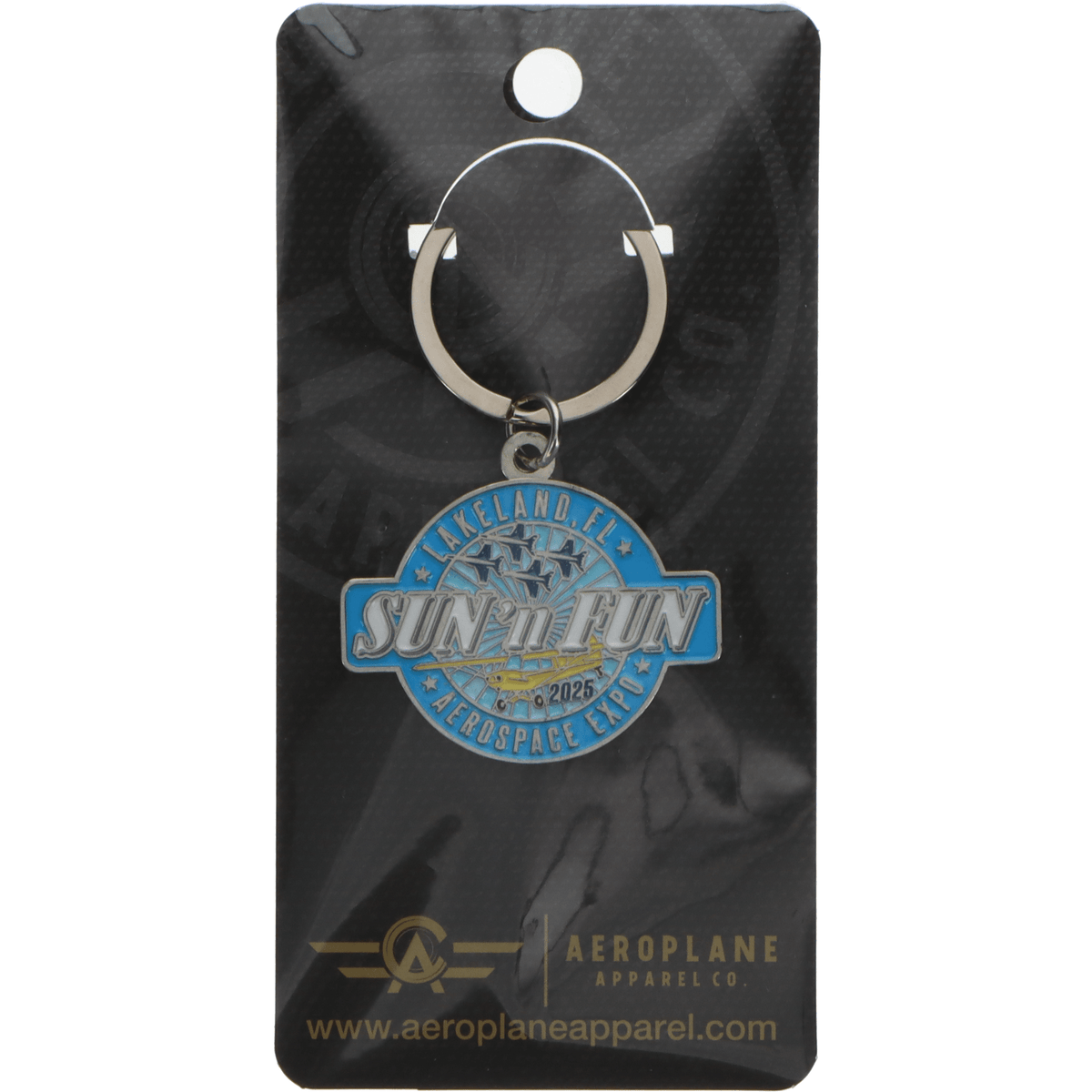 SUN 'n FUN Pins Patches Lanyards Keychains Blue Keychain SUN 'n FUN 2025