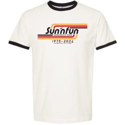 Retro Stripes SUN 'n FUN 2024 T-Shirt - PilotMall.com