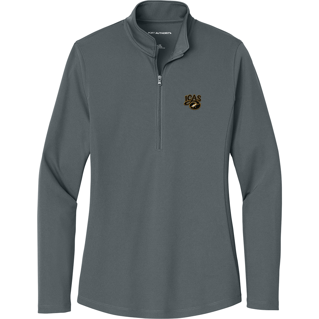 Aeroplane Apparel Company Shirts S / Graphite ICAS Port Authority® Women's Dry Zone® UV Micro-Mesh 1/4-Zip