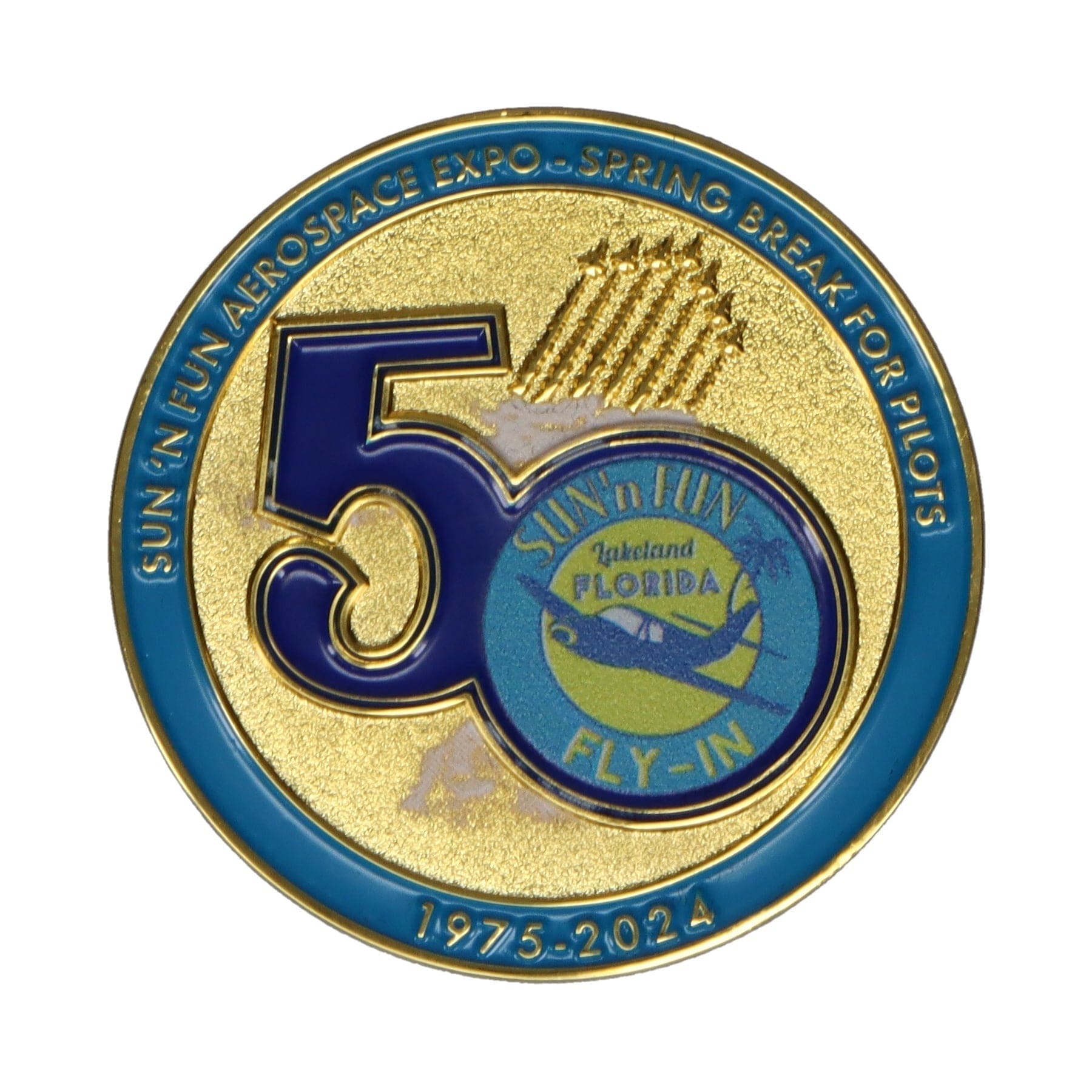 SUN 'n FUN 50th Challenge Coin - PilotMall.com
