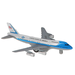 United States of America 7" Pullback Diecast Airplane (1 Pc. Assorted Styles)