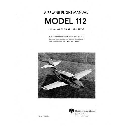 Aero Commander 112A 1974-1976 Flight Manual (part# M112002-1) - PilotMall.com