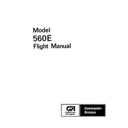 Aero Commander 560E 1957-60 Flight Manual (part# AC560E57-60-F-C)