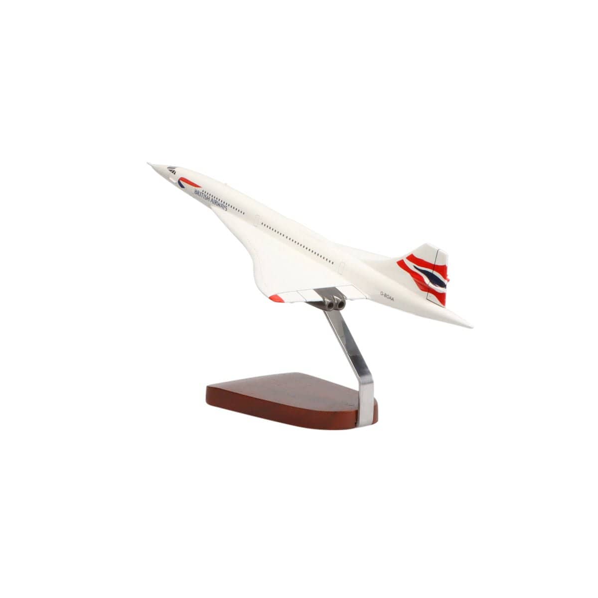 Aerospatiale/BAC Concorde British Airways Large Mahogany Model