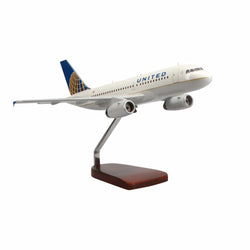 Airbus A319-100 United Airlines (Continental Merger Livery) Large Mahogany Model