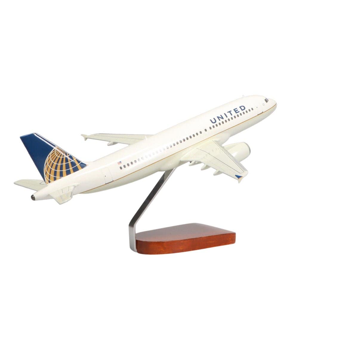 Airbus A320 United Airlines (Continental Merger Livery) Large Mahogany Model