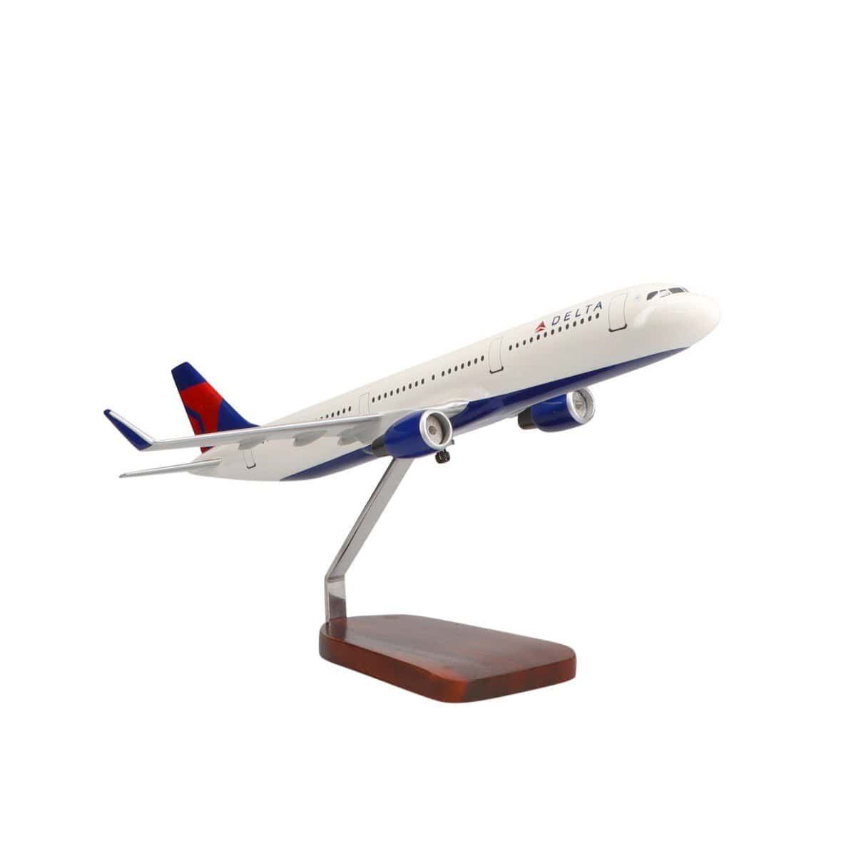 Airbus A321-200 Delta Air Lines Large Mahogany Model