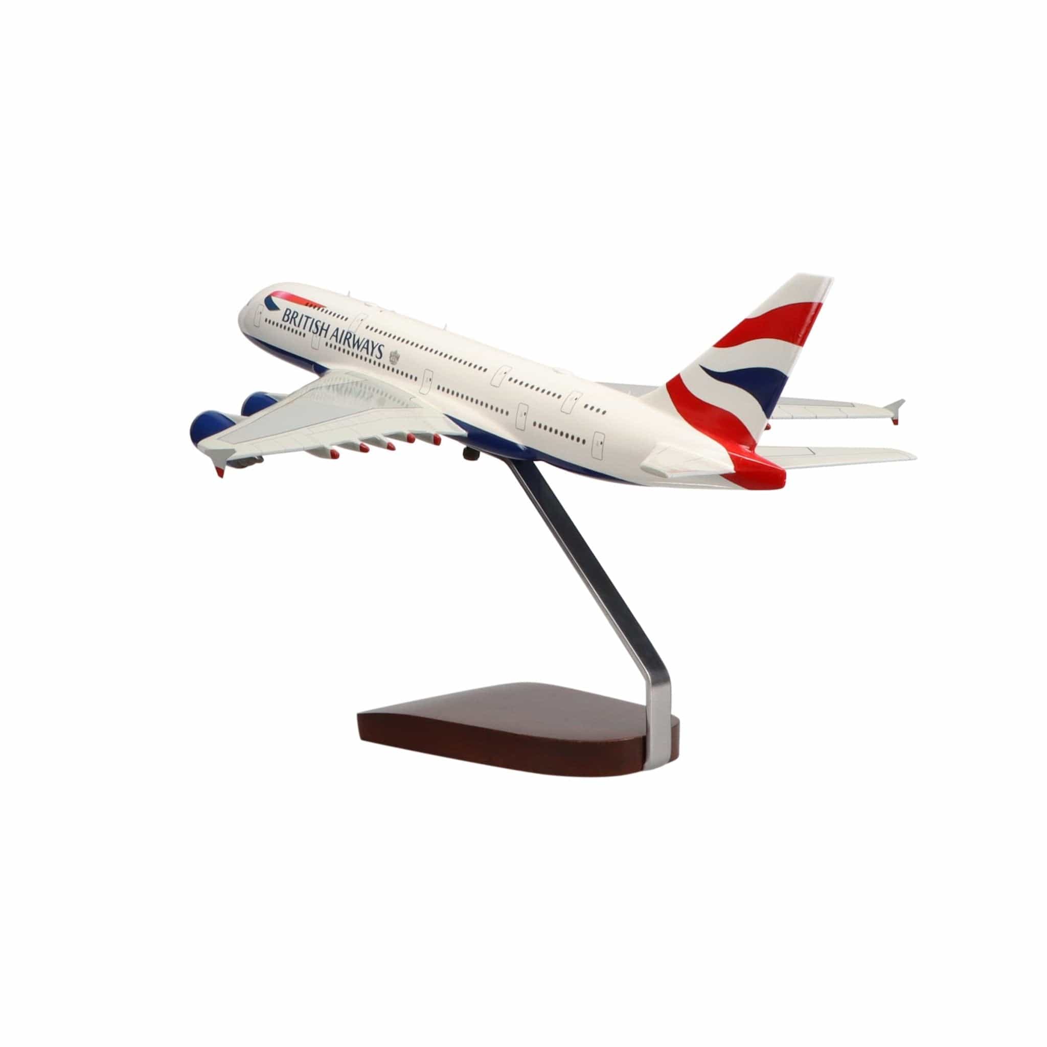 Airbus A380 British Airways Limited Edition Large Mahogany Model - PilotMall.com
