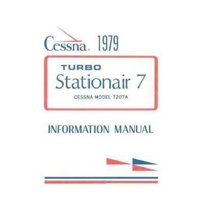 Cessna Aircraft Company Aircraft Manual Cessna Turbo 207A Skywagon 1979 Pilot's Information Manual (D1150-13)