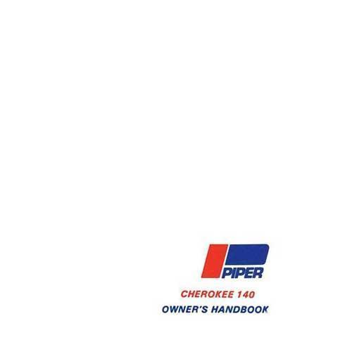 Essco Aircraft Aircraft Manual Piper PA28-140 Cherokee 1964-68 Owner's Manual (part# 753-584)