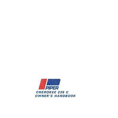 Essco Aircraft Aircraft Manual Piper PA28-235C 1968-69 Owner's Manual (part# 753-767)