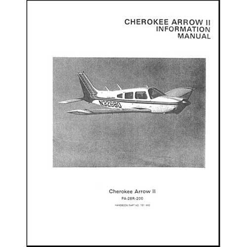 Essco Aircraft Aircraft Manual Piper PA28R-200 Arrow II 1972-73 POH (761-493)