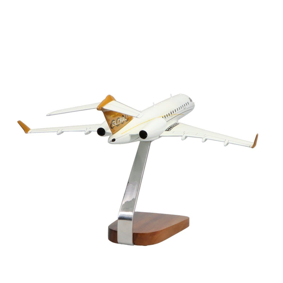 High Flying Models Aircraft Models Bombardier Global Express Clear Canopy Large Mahogany Model