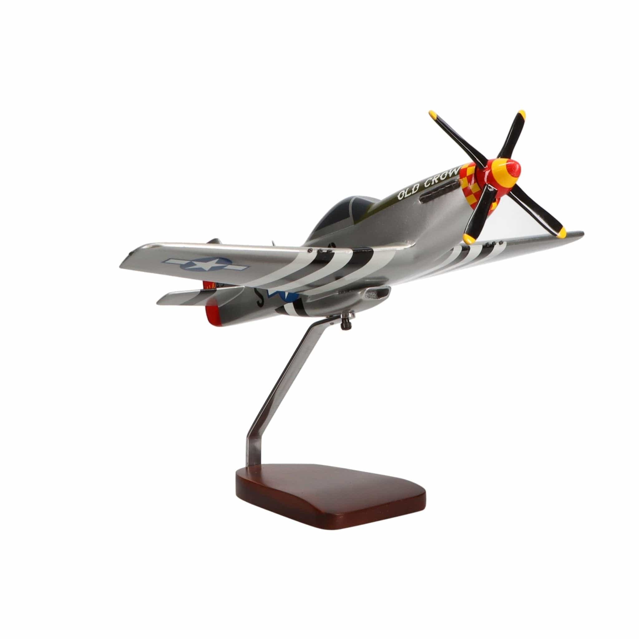 High Flying Models Aircraft Models North American P-51D Mustang "Old Crow" Large Mahogany Model