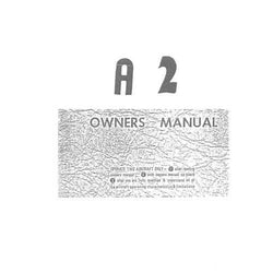 Alon Aircoupe Alon A2 Aircoupe 1965 Owner's Manual (part# ALA265)