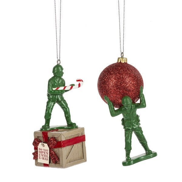 Army Men Ornaments (Set of 2) - PilotMall.com