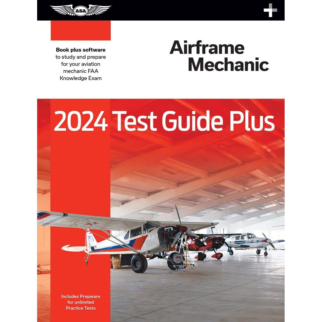 ASA 2024 AMT Airframe Test Guide Plus (Book, Download, Online)
