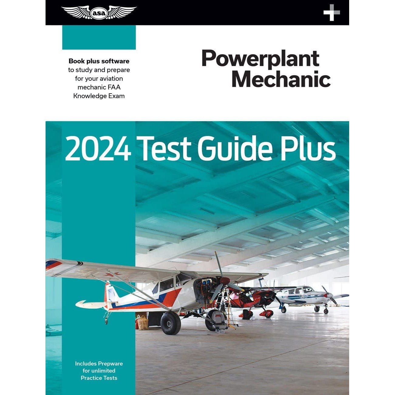 ASA 2024 AMT Powerplant Test Guide Plus (Book, Download, Online)