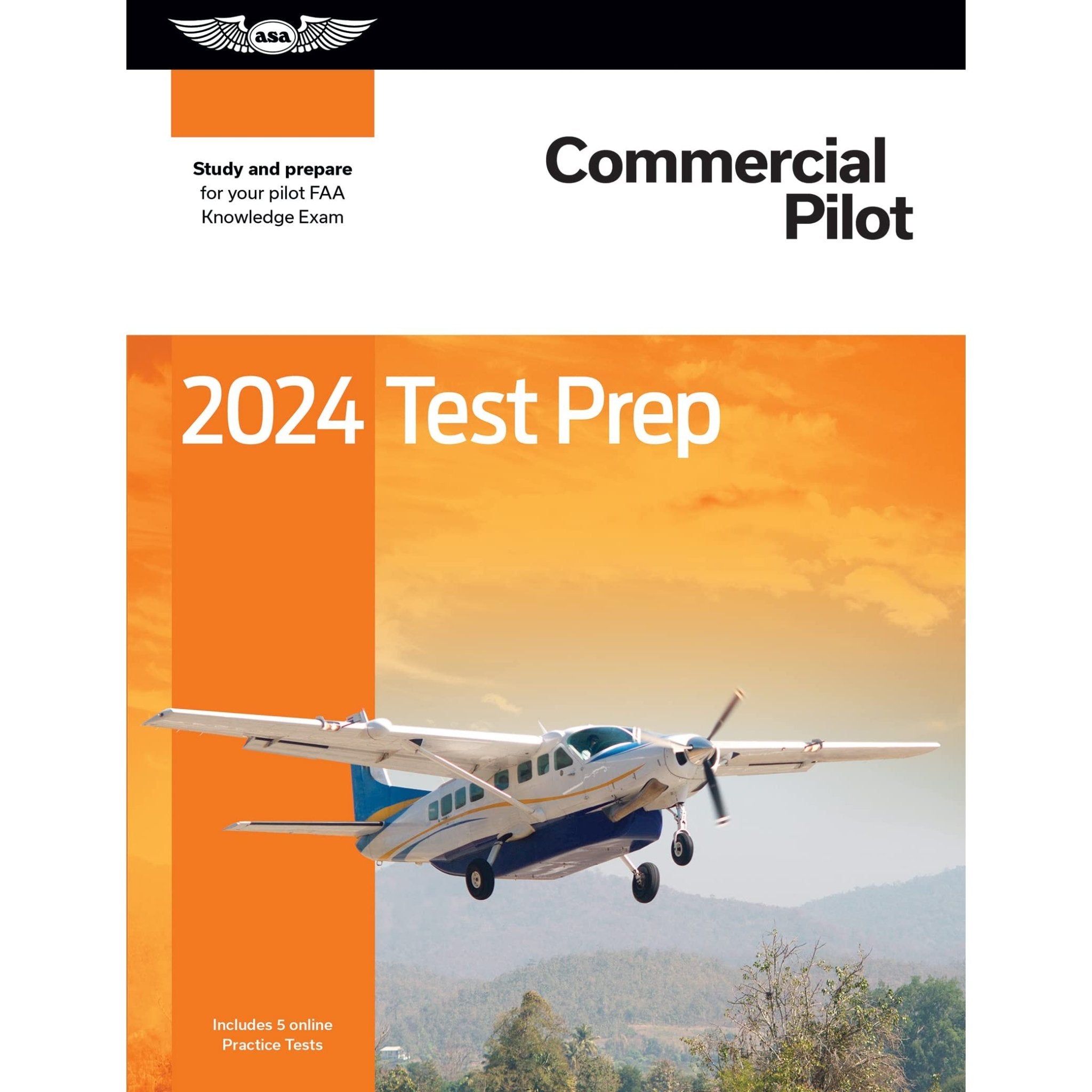 ASA 2024 Commercial Test Prep Book - PilotMall.com