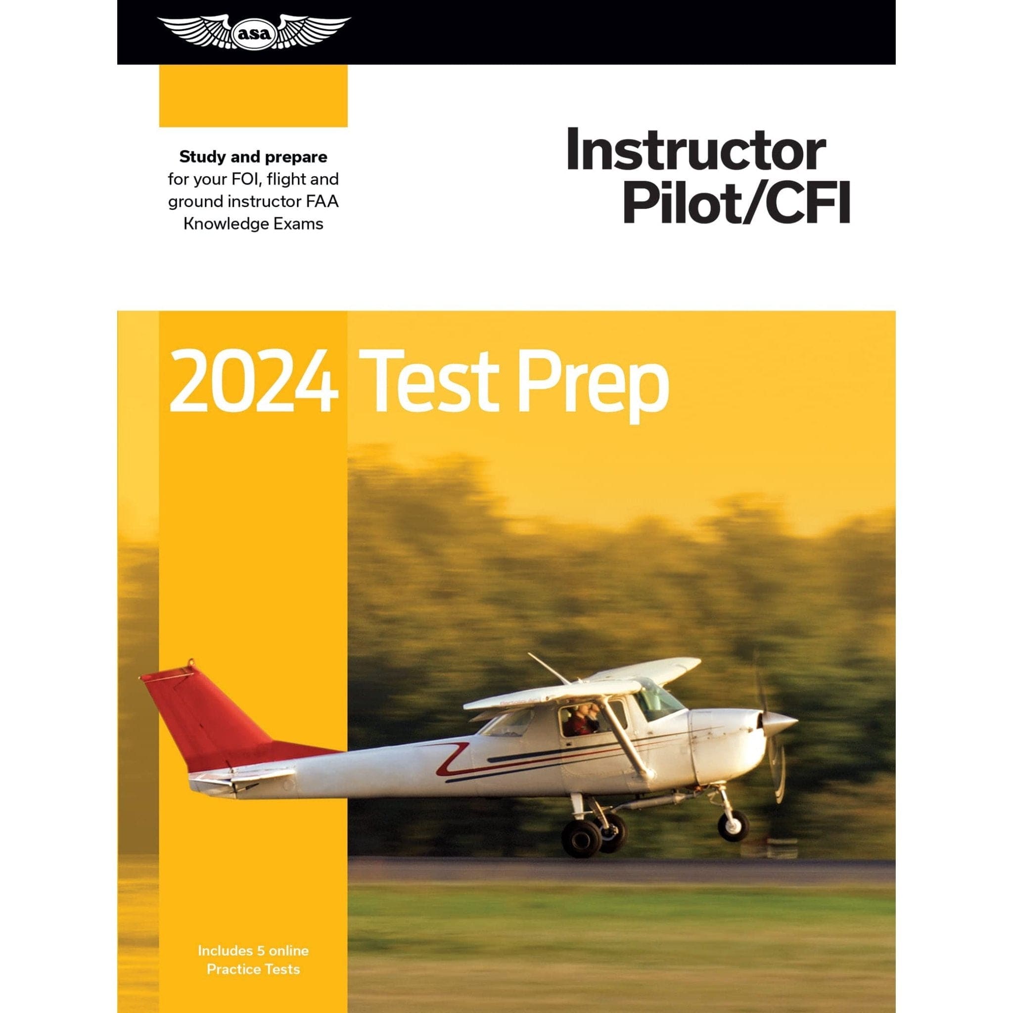 ASA 2024 Flight Instructor Test Prep Book