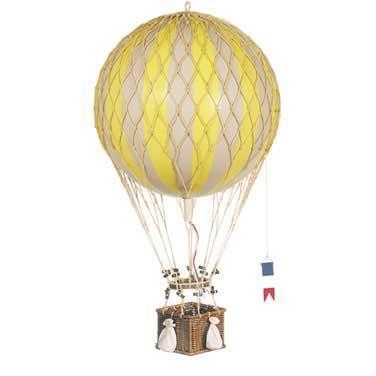 Authentic Models Floating The Skies, True Yellow Hot Air Balloon - PilotMall.com