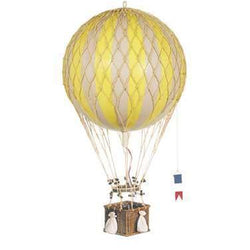Authentic Models Floating The Skies, True Yellow Hot Air Balloon