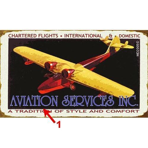Aviation Services Inc Personalized Wood Sign 18x30