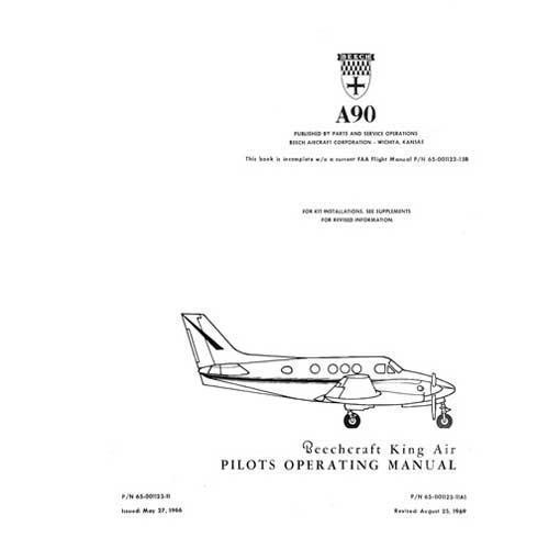 Beech A90 King Air Pilot's Operating Handbook (part# 65-001123-11) - PilotMall.com