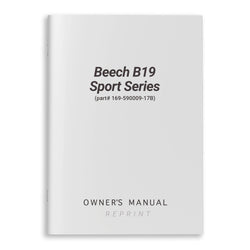 Beech B19 Sport Series Owner's Manual (part# 169-590009-17B) - PilotMall.com