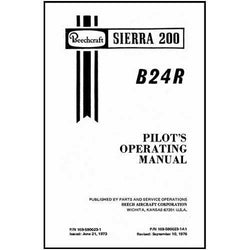 Beech B24R Sierra 200 Pilot's Operating Handbook (part# 169-590023-1)