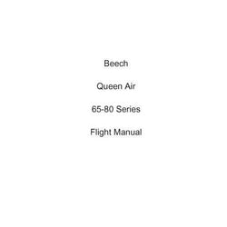 Beech Queen Air 65-80 Series Flight Manual (part# 65-001027-29)