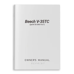 Beech V-35TC Owner's Manual (part# 35-590116-7) - PilotMall.com