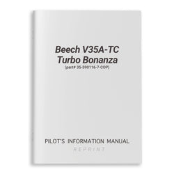 Beech V35A-TC Turbo Bonanza Owner's Manual (part# 35-590116-7-COP) - PilotMall.com