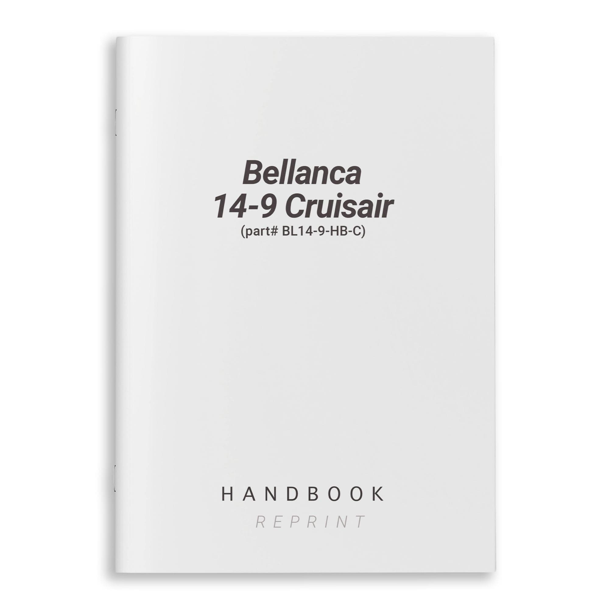 Bellanca 14-9 Cruisair Handbook (part# BL14-9-HB-C) - PilotMall.com