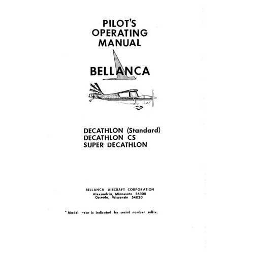 Bellanca 8GCBC Scout Owner's Manual (part# BL8GCBC-O)