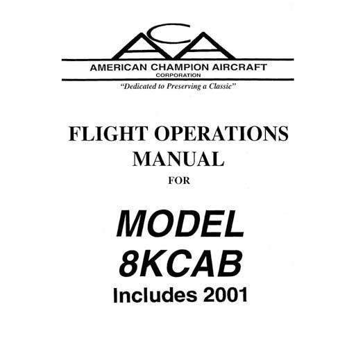 Bellanca 8KCAB Decathlon 1971 Flight Manual (part# BE8KCB71-F)